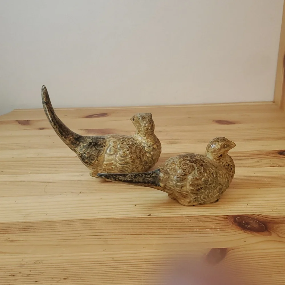 Pair of Ceramic Pheasants